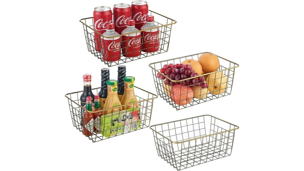 wire storage basket set