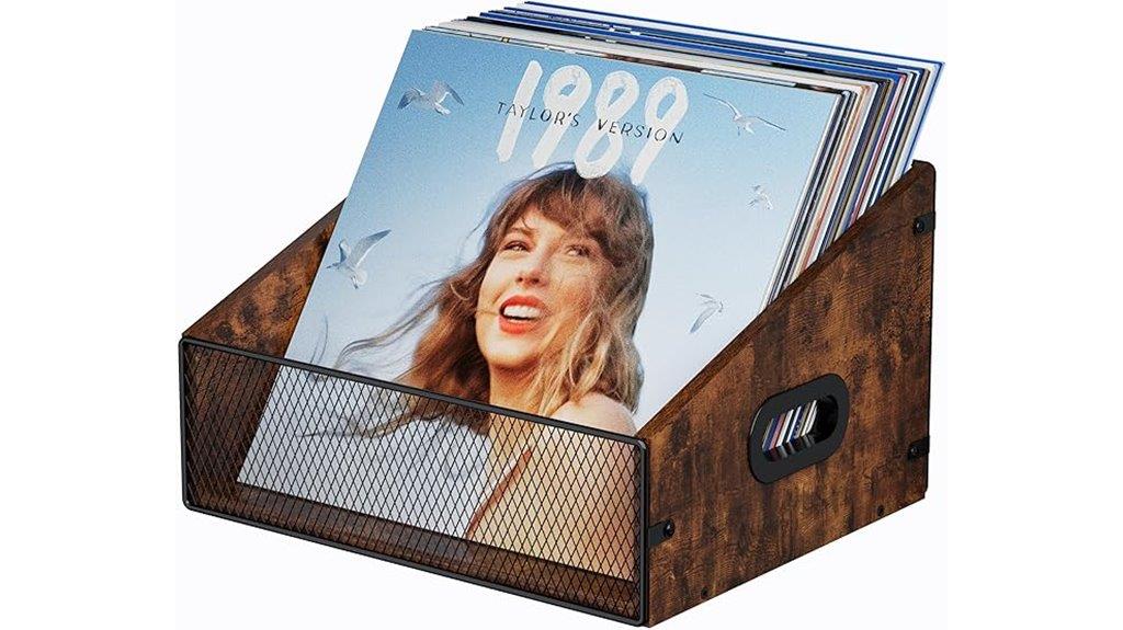 wood and metal organizer