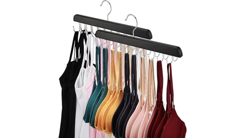 wooden bra hanger set