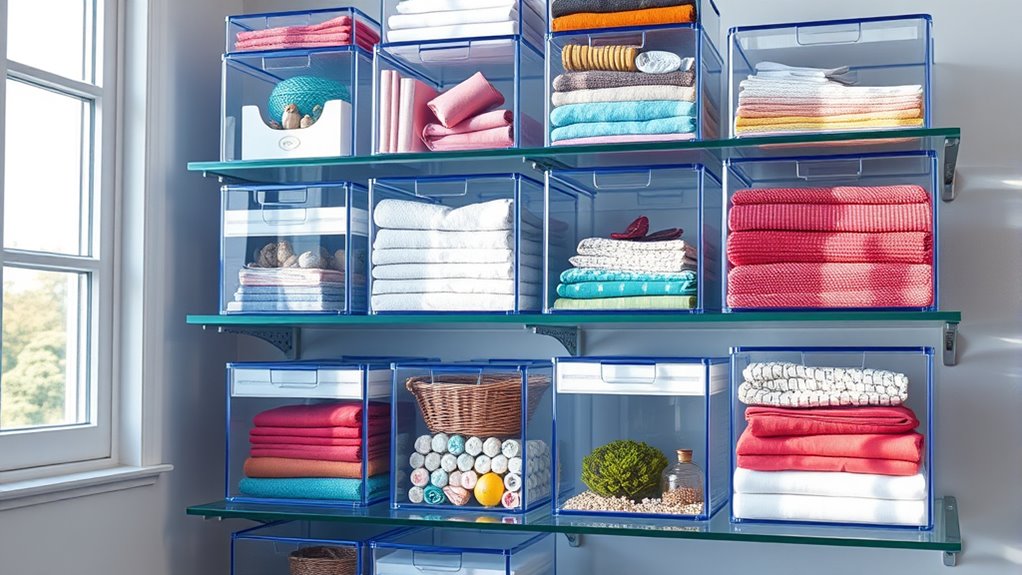 clear stylish space saving organization