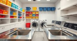 efficient laundry sorting stations