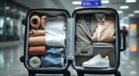 efficient minimalist travel packing