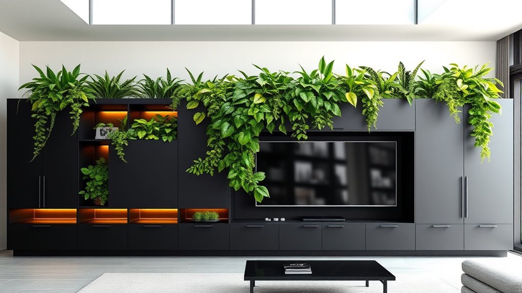 greenery integrated storage solutions