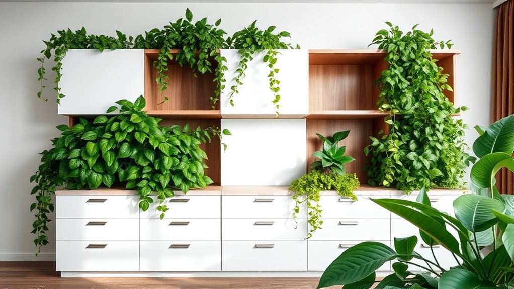 indoor green wall aesthetics