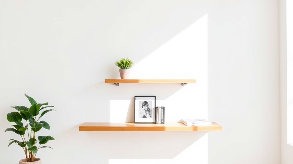 limit belongings to one shelf