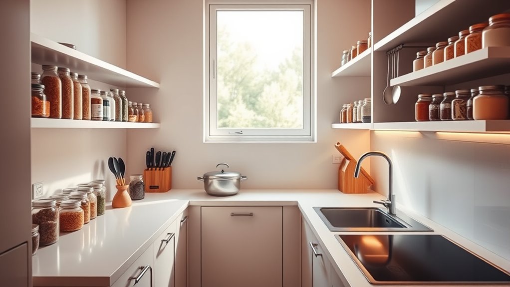 maximize small kitchen space