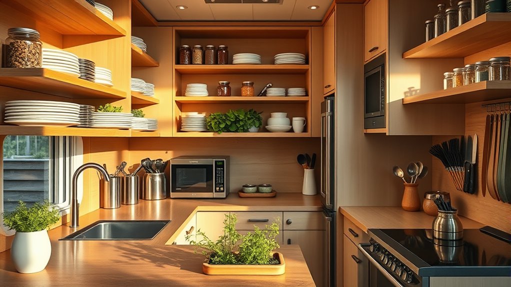 maximize small kitchen space