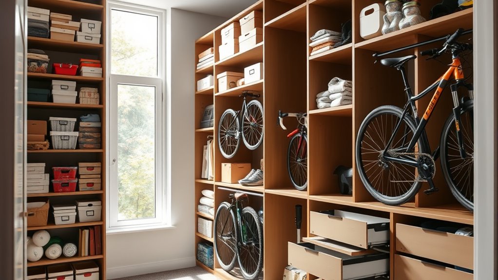 maximize space with vertical storage