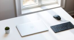 minimalist digital workspace setup