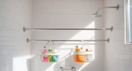no drill tension rod storage
