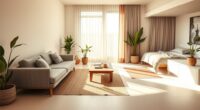 open concept living space design