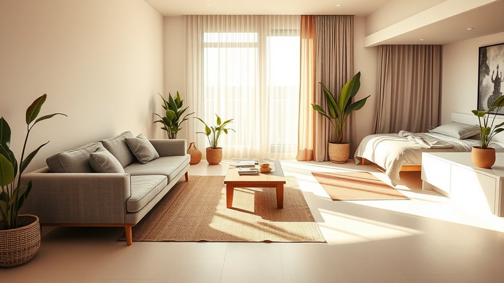open concept living space design