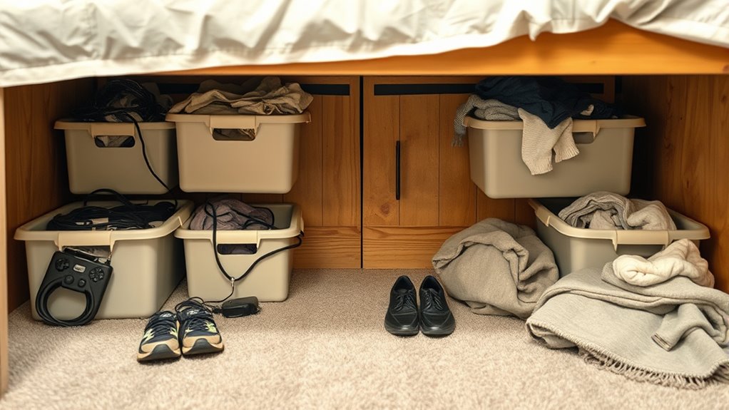 optimize under bed storage space