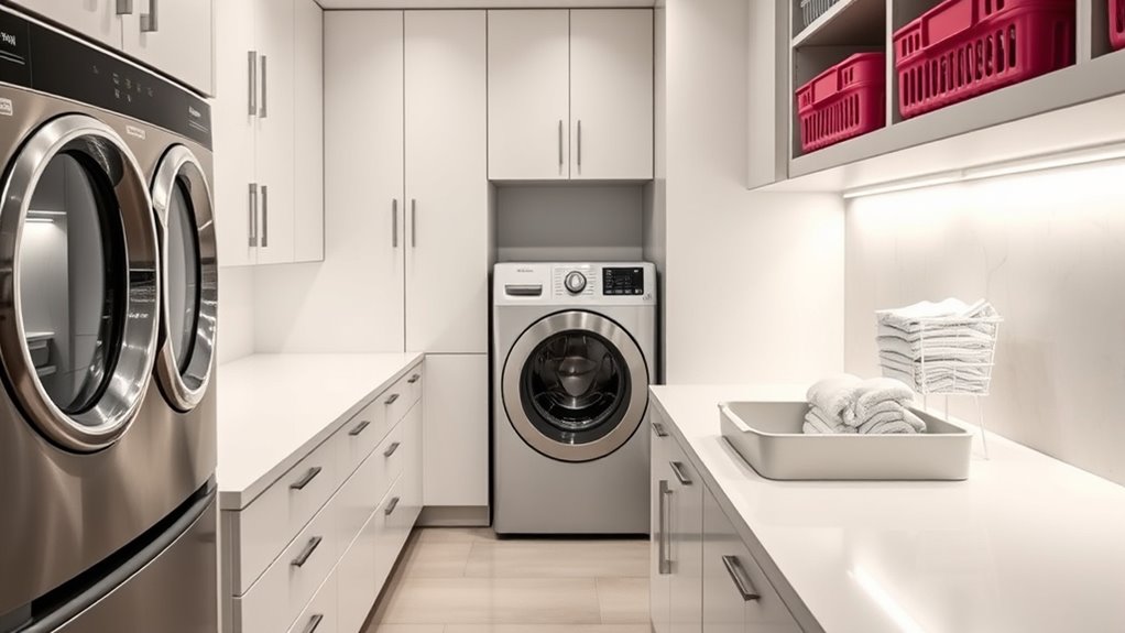 organized laundry for efficiency