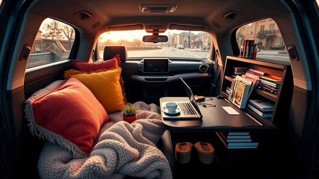 organized stylish vehicle interior