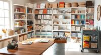 organized supplies boost creativity