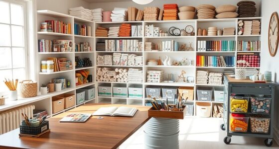 organized supplies boost creativity