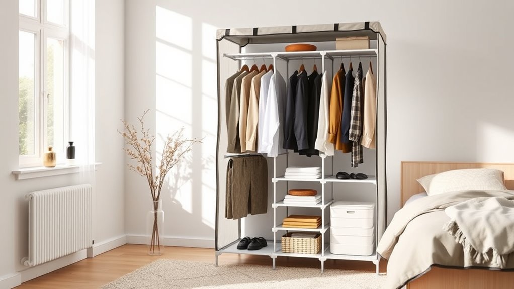 portable closet space efficiency