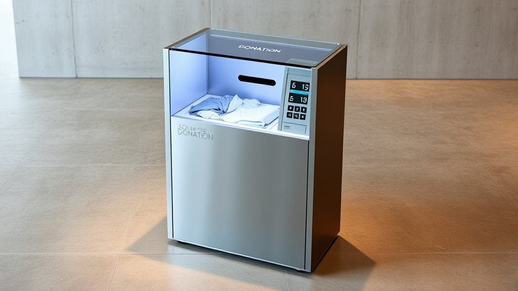 self emptying donation station