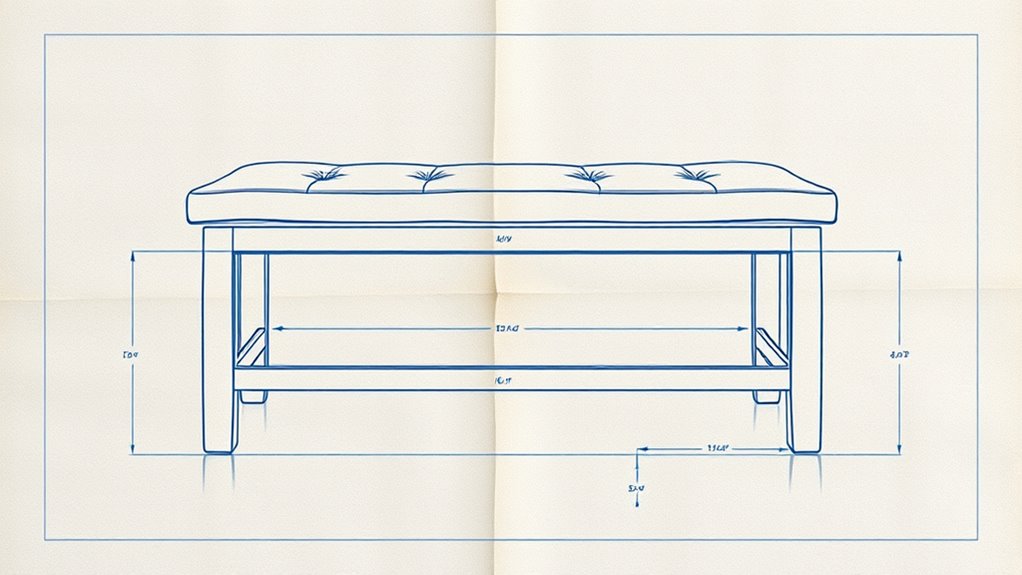 storage bench blueprint designs