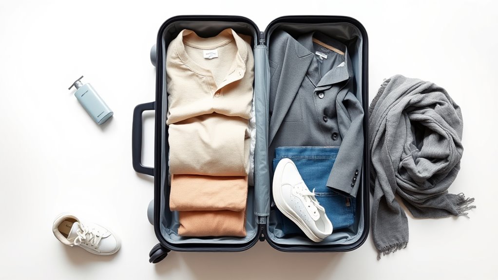 streamlined versatile travel wardrobe