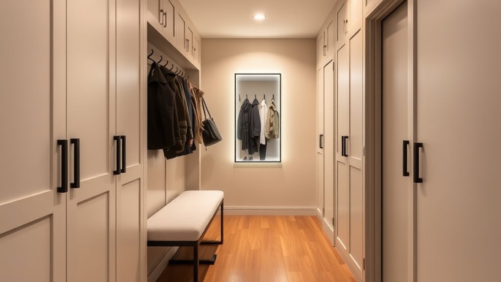 stylish organized hallway transformation