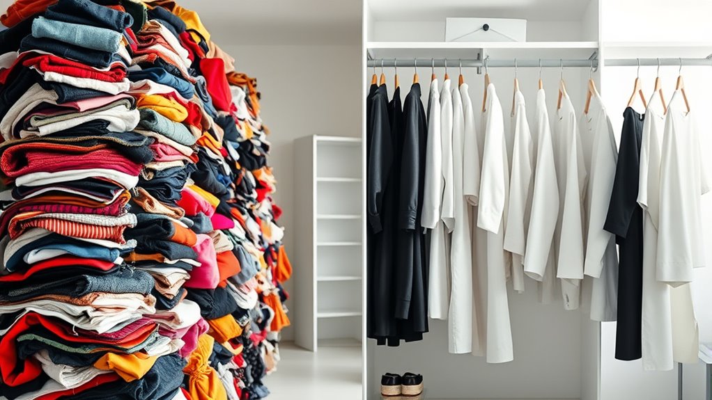 transform wardrobe from cluttered to sleek