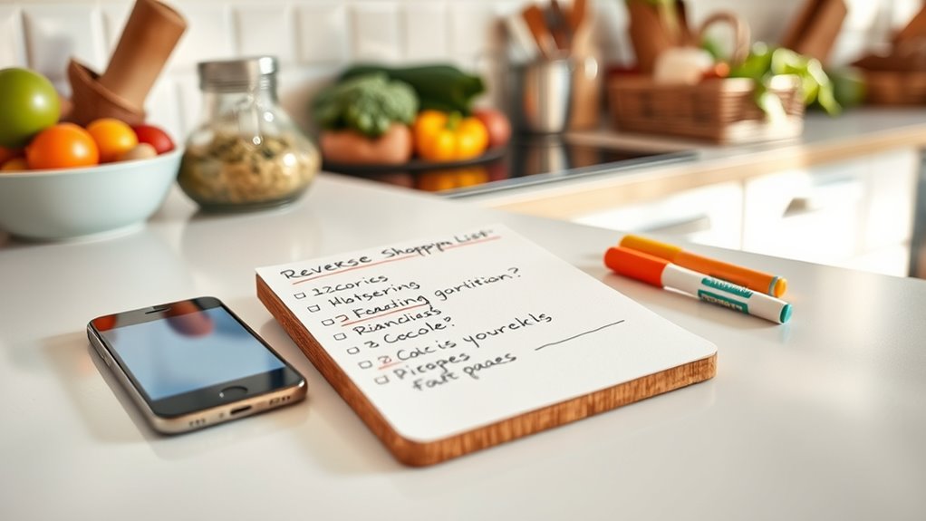use reverse shopping list