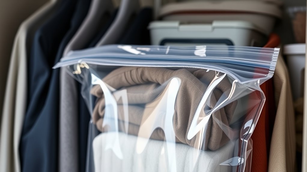 vacuum bags save space
