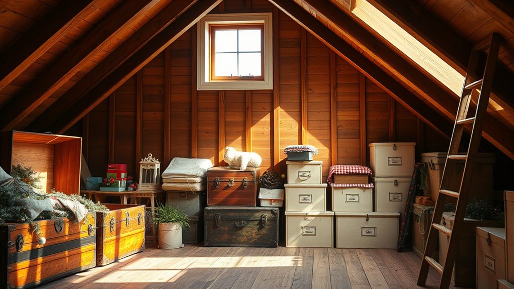 attic seasonal storage preparation