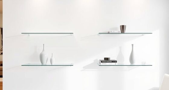 clear acrylic shelving