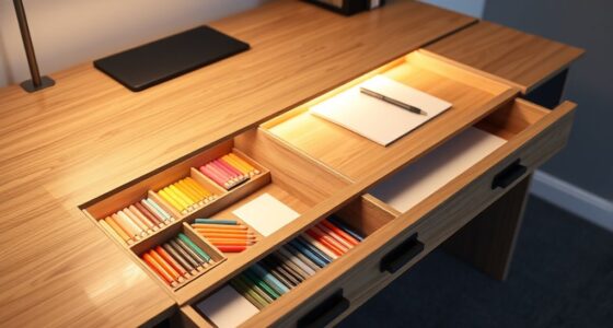 concealed desk storage compartments
