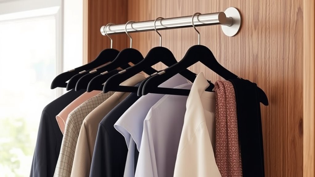 double layer closet hangers