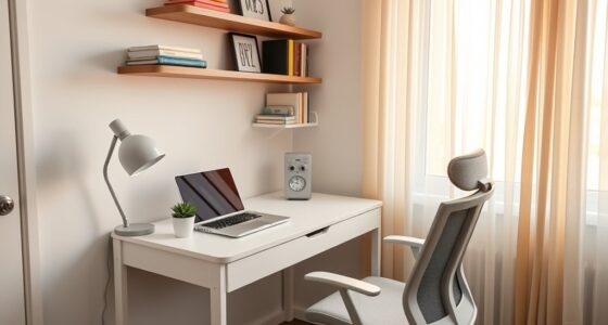 efficient compact workspace setup