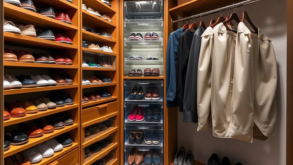 efficient organized shoe storage