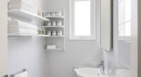 efficient small bathroom storage