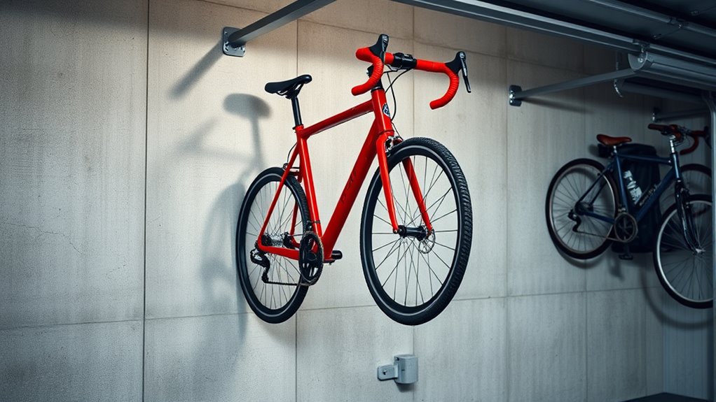 efficient vertical bike storage