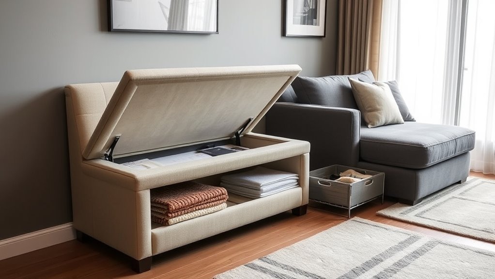 hidden multi purpose furniture storage