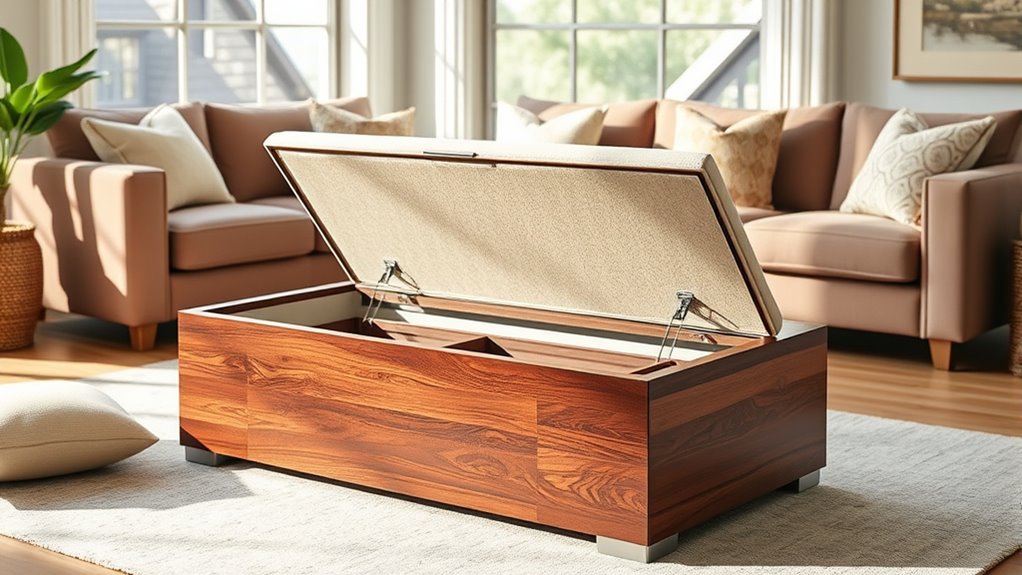 hidden storage seating ottoman