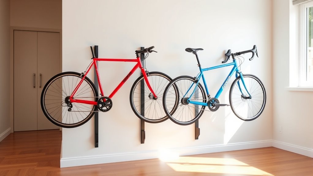 indoor wall mounted bicycle storage