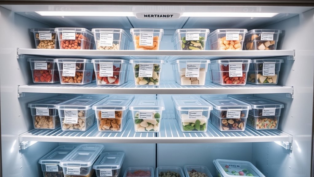 label rotate freezer items
