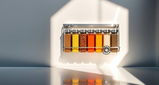 magnetic spice rack organization