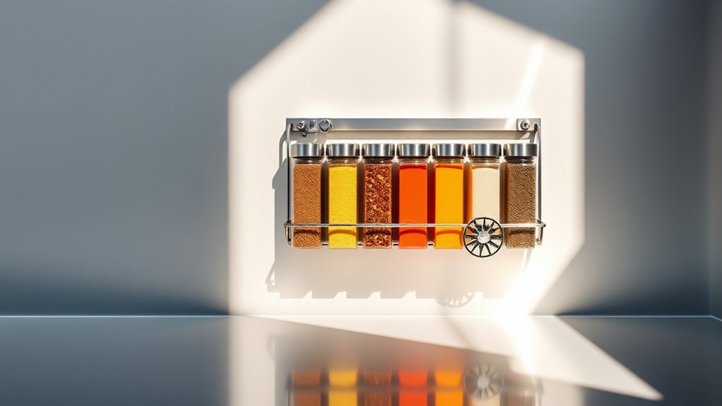 magnetic spice rack organization