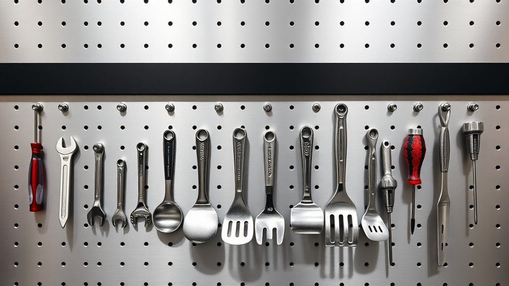 magnetic tool and utensil storage