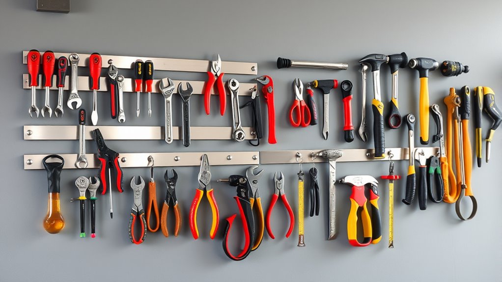 magnetic wall storage organization