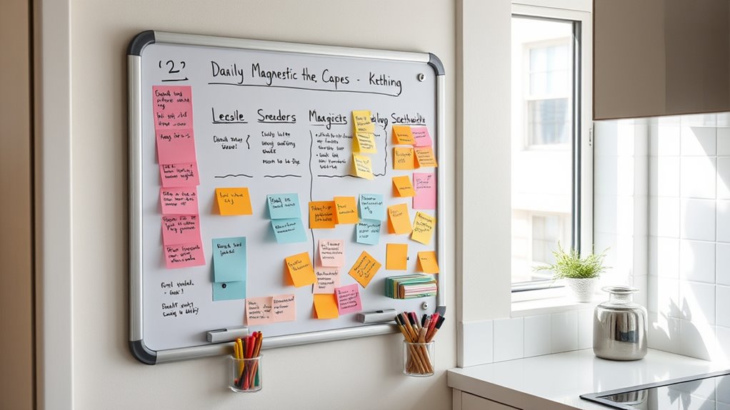 magnetic whiteboards optimize small spaces