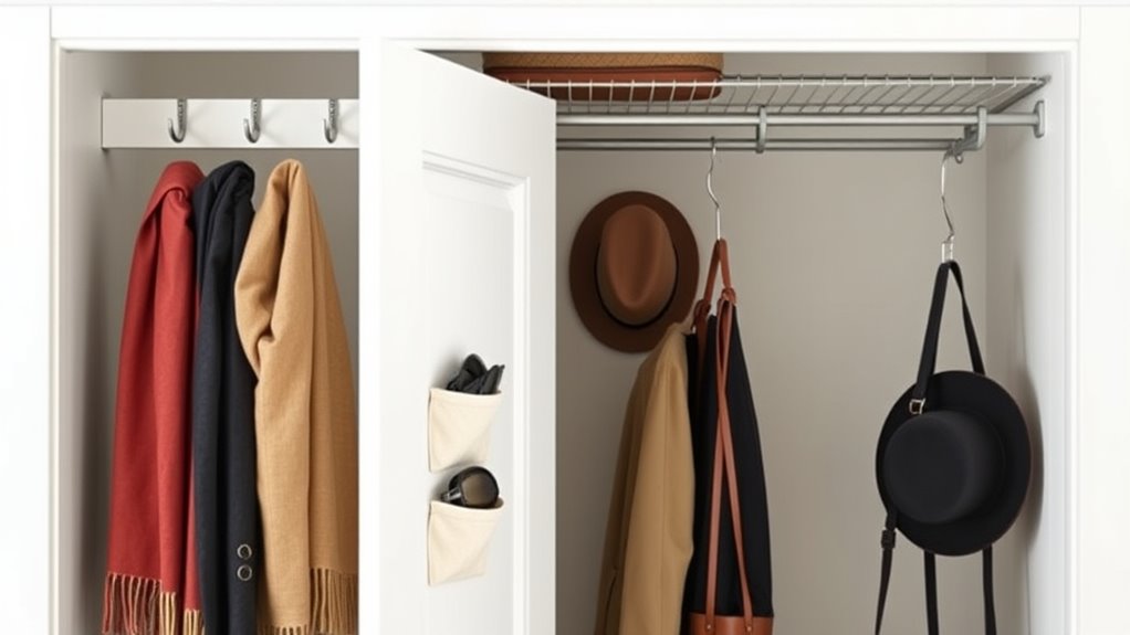 maximize closet door storage