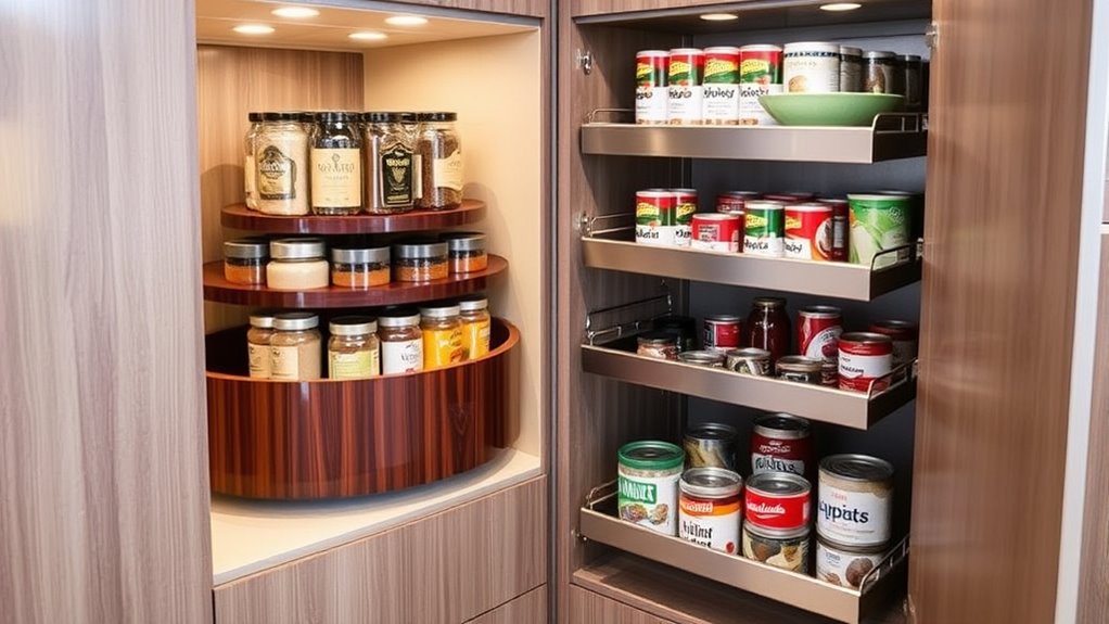 maximize corner kitchen storage