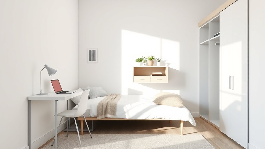 minimalist dorm organization tips