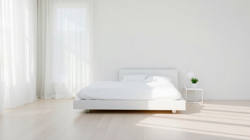 minimalist restful bedroom design